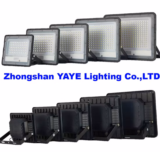 Yaye Solar Factory 50W/100W/200W/300W/400W Alluminio IP67 LED solare Flood Wall Garden Park Pathway Landscape Controller remoto Tunnel Light 1000PCS Stock